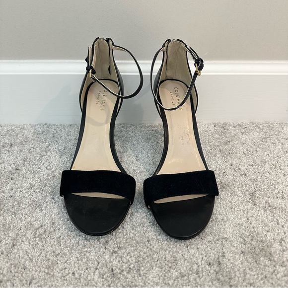 NWOB Cole Haan Grand OS Black Ankle Strap Heels - Picture 3 of 8